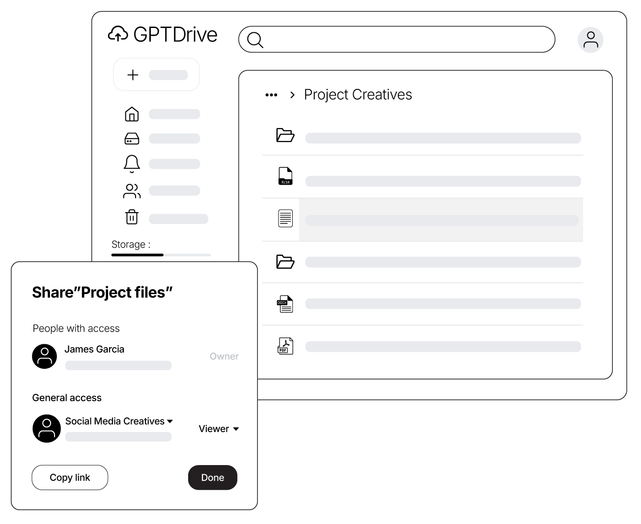 Secure Cloud Storage & File Sharing | AI-Enhanced Workspace | GPTDrive